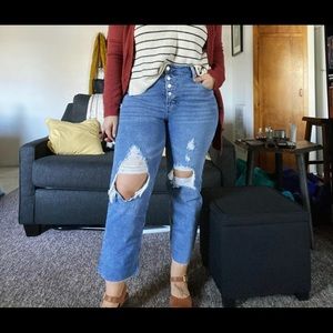 Wild Fable Distressed High Rise Jean